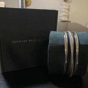 David Yurman Four-Row Cuff with Diamonds